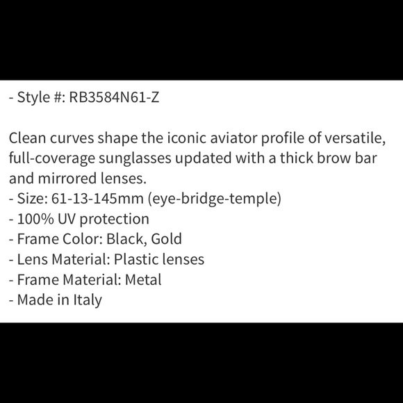 Ray-bay aviators sunglasses - Picture 3 of 5